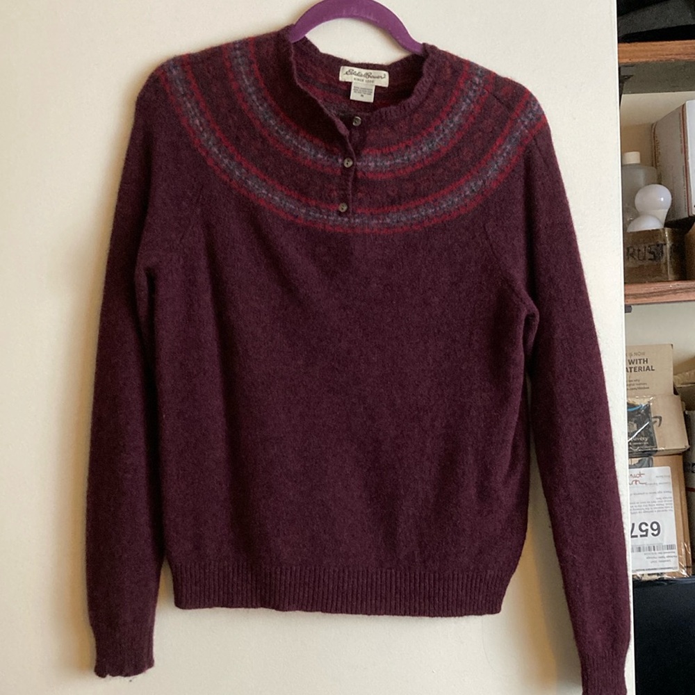 Women's Purple Wool Sweater
